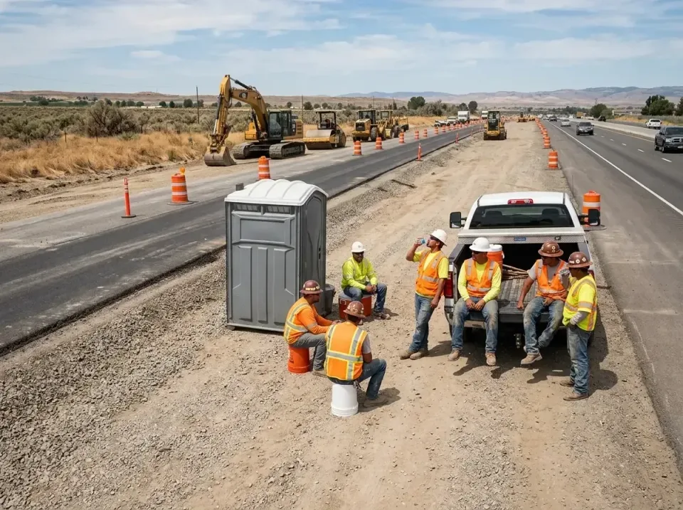 highway-road-construction-crew-007 — frequently asked questions, Porta Potty and Restroom Rentals in Hull, IA